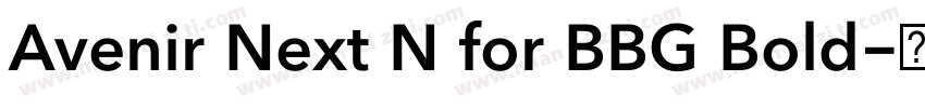 Avenir Next N for BBG Bold字体转换